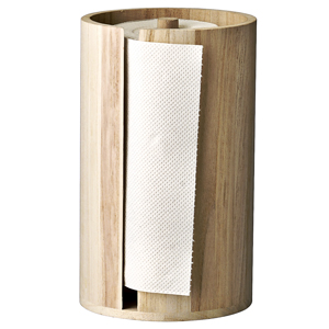 Stojan na kuchyňsk&eacute; utěrky Wood, dřevo paulovnie, vnitřn&iacute; &Oslash; 13 cm, v&yacute;&scaron;ka 24,5 cm, cena 494 Kč