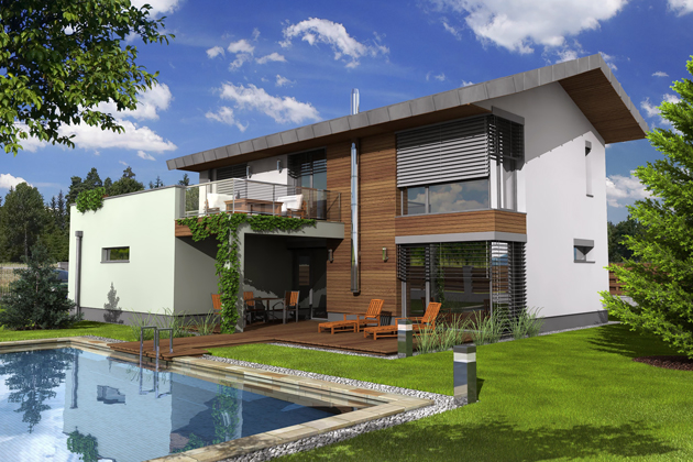 Pasivn&iacute; dům Lime 20 využ&iacute;vaj&iacute;c&iacute; syst&eacute;m Velox, měrn&aacute; spotřeba tepla na vyt&aacute;pěn&iacute; 14,0 kWh/m2.a