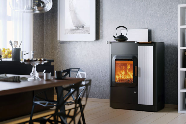 Kombinovan&aacute; kamna MO Duo Cook na&nbsp;dřevo i&nbsp;pelety, samozap&aacute;len&iacute; a&nbsp;automatick&yacute; provoz v&nbsp;obou topn&yacute;ch režimech, ovl&aacute;d&aacute;n&iacute; přes d&aacute;lkov&yacute; ovladač nebo aplikaci, plotna na&nbsp;vařen&iacute;,  cena 219&nbsp;123&thinsp;Kč