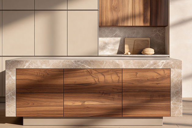 Kuchyňsk&eacute; trendy roku 2026: Tepl&eacute; t&oacute;ny dřeva, ticho technologi&iacute; a design, kter&yacute; sjednocuje interi&eacute;r 