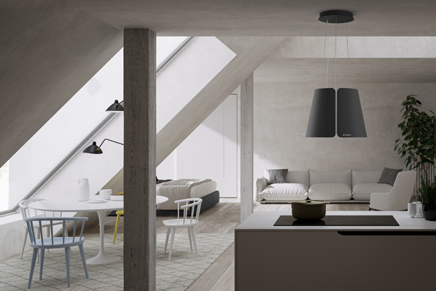 Ostrůvková digestoř Beat BB Matt F45, výkon až 740 m3/h, cena 17 110 Kč