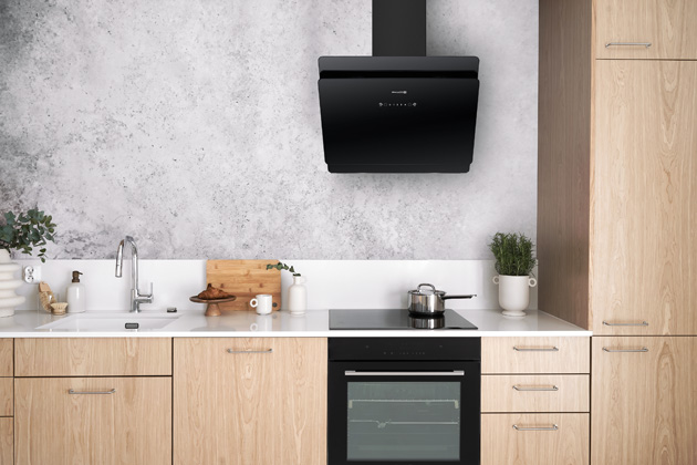 Kom&iacute;nov&aacute; digestoř PEW 600 GCB, funkce Move Control s&nbsp;ovl&aacute;d&aacute;n&iacute;m m&aacute;vnut&iacute;m rukou, cena 6&nbsp;990&thinsp;Kč