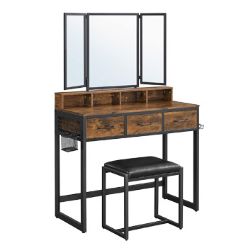 Dřevěn&yacute; toaletn&iacute; stolek Inna, kovov&yacute; r&aacute;m, cena 4&nbsp;289&thinsp;Kč