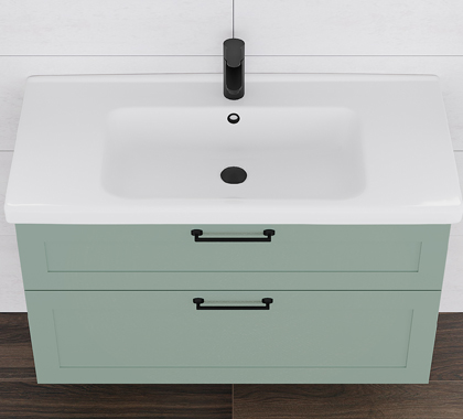 Umyvadlov&aacute; skř&iacute;ňka Porto 100,  umyvadlo Harmonia 100