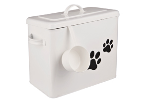 Box na granule s lopatkou Paws, kov, objem 9 l, cena 1 569 Kč