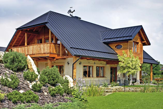 Ocelov&aacute; krytina Rapid Trend, kter&aacute; sv&yacute;m vzhledem připom&iacute;n&aacute; falcovanou střechu