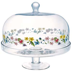 Dortov&yacute; podnos Karolina, sklo, &Oslash; 30,5 cm, v&yacute;&scaron;ka 27 cm, cena 1 998 Kč