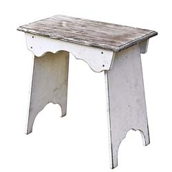 Stolička Fria, jedlov&eacute; dřevo s patinovanou &uacute;pravou, 52,5 &times; 54,5 &times; 28 cm, cena 1 798 Kč