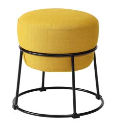 Taburet Emmisl&ouml;v, kovov&yacute; podstavec, čalouněn&yacute; sed&aacute;k, 42 &times; 43 cm, cena 999 Kč