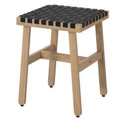 Dubov&aacute; stolička s v&yacute;pletem, 41,5 &times; 47 &times; 41,5 cm, cena 1 990 Kč, 