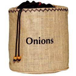 Pytel na skladov&aacute;n&iacute; cibule Natura Elements, v&yacute;&scaron;ka 20 cm, juta, cena 458 Kč
