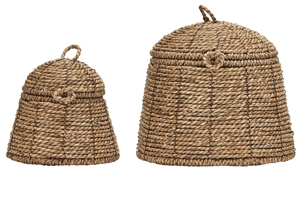 &Uacute;ložn&yacute; ko&scaron;&iacute;k s v&iacute;kem Rama Natural, kovov&aacute; konstrukce a mořsk&aacute; tr&aacute;va, &Oslash; 20 cm, v&yacute;&scaron;ka 17 cm, cena 669 Kč