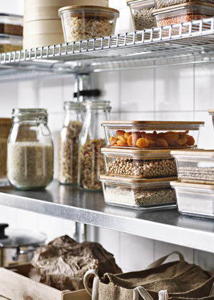 &Uacute;ložn&eacute; skleněn&eacute; d&oacute;zy z řady 365+, plastov&eacute; v&iacute;ko, objem, 1 l, cena 119 Kč,