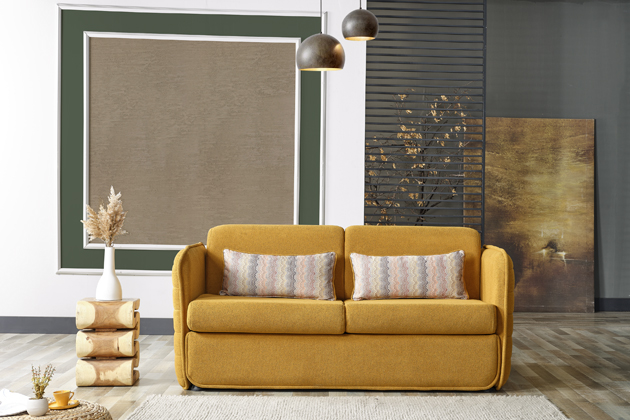 Pohovka se spac&iacute;m lůžkem Otis, italsk&yacute; rozkl&aacute;dac&iacute; mechanismus,  cena 28 810 Kč