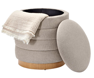 alouněn&yacute; puf s&nbsp;&uacute;ložn&yacute;m prostorem pod sn&iacute;mateln&yacute;m v&iacute;kem, cena 3&nbsp;790&thinsp;Kč, 