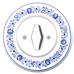 Ručně malovan&yacute; keramick&yacute; vyp&iacute;nač z malovan&eacute; keramiky Retro, cena 2 065 Kč