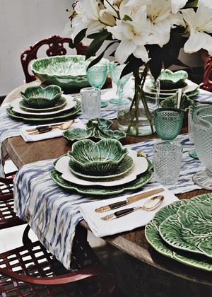 Serv&iacute;rovac&iacute; m&iacute;sa Cabbage, ručně malovan&aacute;, cena 1&nbsp;499 Kč / 2&thinsp;ks