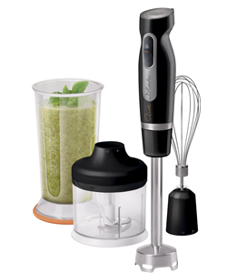 Tyčov&yacute; mix&eacute;r SHB 4379BK, čtyři nože, funkce drcen&iacute; ledu, cena 799&thinsp;Kč