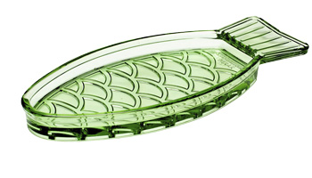 Skleněn&yacute; serv&iacute;rovac&iacute; podnos Fish&amp;Fish, 23 &times; 10 &times; 2 cm cena 490 Kč