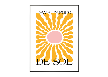 Obraz Sol, dekor na MDF desce, 50 &times; 70 cm, cena 1 125 Kč