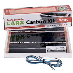Elektrick&eacute; podlahov&eacute; topen&iacute; Carbon Kit heat (Larx), sada s topnou f&oacute;li&iacute; pro mokrou instalaci sv&eacute;pomoc&iacute;